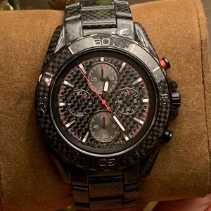 Michael Kors JetMaster MK8455 Carbon Fiber Watch
